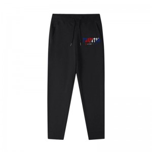 Black Men's Trapstar Autumn It’s a Secret Logo Pants Australia | PM02-207