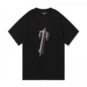 Black Men's Trapstar Central Tee And Irongate T Shirts Australia | OU21-785