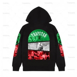 Black Men's Trapstar Chenille Hunter X Hunter Hoodie Australia | TF99-338