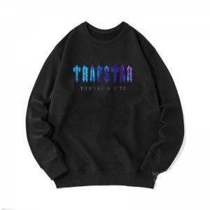 Black Men's Trapstar Crewneck It's a Secret Sweatshirts Australia | OL42-771