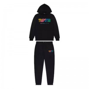 Black Men's Trapstar Dave Chenille Decoded Tracksuit Australia | VC90-576