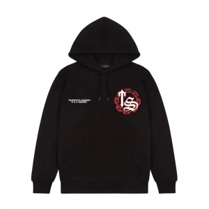 Black Men's Trapstar Fleece Chain Script Hoodie Australia | IY50-956