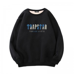 Black Men's Trapstar Fleece It's a Secret Sweatshirts Australia | DX18-152