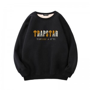 Black Men's Trapstar Fleece It's a Secret Sweatshirts Australia | GE26-537