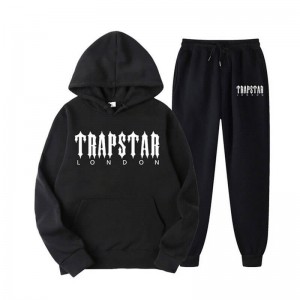 Black Men's Trapstar Fleece London Shining Tracksuit Australia | TD68-810