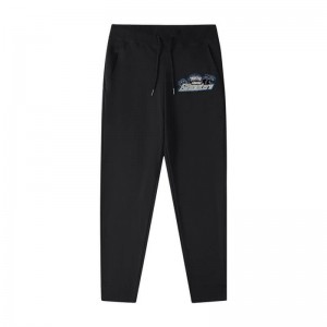 Black Men's Trapstar Fleece Shooter Pants Australia | EH01-369