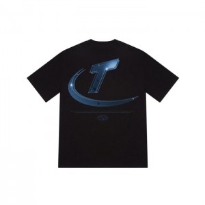 Black Men's Trapstar Hyperdrive High Density Tee T Shirts Australia | IA84-906