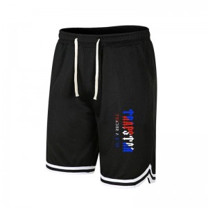 Black Men's Trapstar It's a Secret Printed Logo Shorts Australia | LO18-606