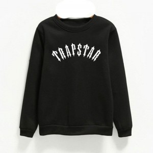 Black Men's Trapstar Logo Sweatshirts Australia | QY31-793