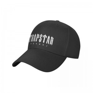 Black Men's Trapstar London Baseball Caps Hats Australia | VM15-374