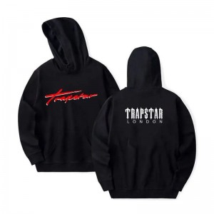 Black Men's Trapstar London Logo Hoodie Australia | WR70-923