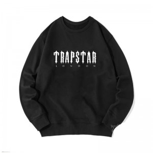 Black Men's Trapstar Merch London Sweatshirts Australia | NM59-556