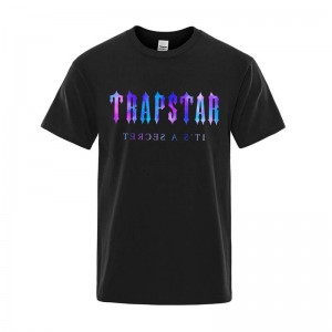 Black Men's Trapstar Soft Short Sleeve T Shirts Australia | UH71-869