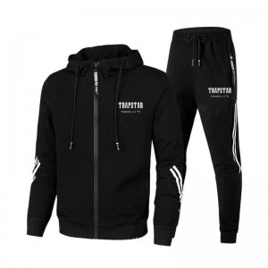 Black Men's Trapstar Sportswear Tracksuit Australia | JN97-808