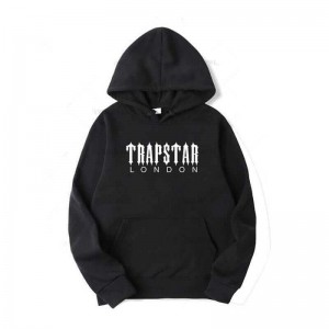 Black Men's Trapstar Streetwear London Galaxy Hoodie Australia | QY87-316