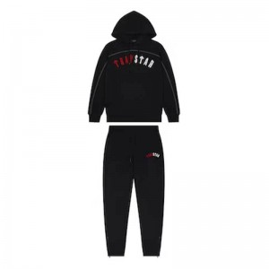 Black Men's Trapstar Warm Irongate Arch Chenille Tracksuit Australia | PM64-668