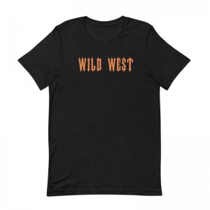 Black Men's Trapstar Wild West T Shirts Australia | UJ59-173