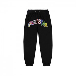 Black Men's Trapstar Wildcard Jogging Bottoms Tracksuit Australia | IC31-203