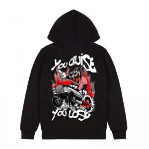 Black Men's Trapstar You Cruise You Lose Paint Splatter Hoodie Australia | FO71-572