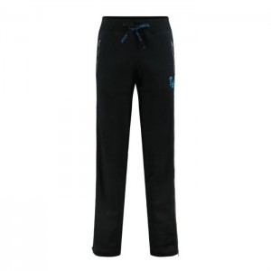 Black / Turquoise Women's Trapstar Script Zip Leg Jogging Bottoms Pants Australia | KQ21-001