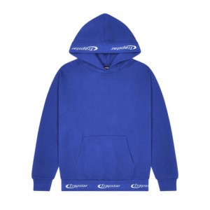 Blue Men's Trapstar Hyperdrive Rib Hoodie Australia | RV99-717