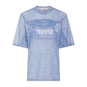 Blue Men's Trapstar Irongate Mesh Football Jersey T Shirts Australia | CI85-648