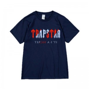 Blue Men's Trapstar It's a Secret Short Sleeve T Shirts Australia | YW05-509