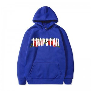 Blue Men's Trapstar Long Sleeve Hoodie Australia | XO31-849