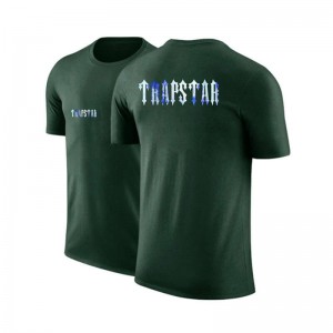 Green Men's Trapstar Shorts Sleeve Round-Neck T Shirts Australia | JP47-248