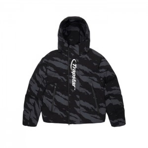 Grey Camo Men's Trapstar Hyperdrive Technical Puffer Outerwear Australia | KT84-736