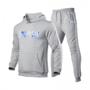 Grey Men's Trapstar Fleece Causal Sport Tracksuit Australia | FJ44-989