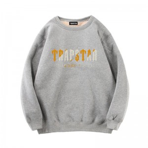 Grey Men's Trapstar Fleece It's a Secret Sweatshirts Australia | XO78-637