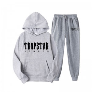 Grey Men's Trapstar Fleece London Tracksuit Australia | JN42-267