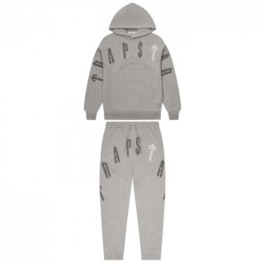 Grey Men's Trapstar Irongate Arch Chenille 2.0 Tracksuit Australia | EU26-931