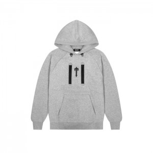 Grey Men's Trapstar Irongate T Trap Fleece Hoodie Australia | SL12-901