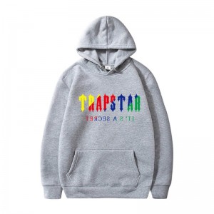 Grey Men's Trapstar It’s A Secret Hoodie Australia | UM08-018