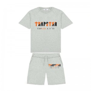 Grey Men's Trapstar It's A Secret Set Shorts Australia | IK44-470