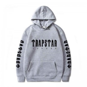 Grey Men's Trapstar London Galaxy City Hoodie Australia | RW80-955