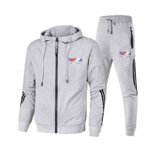 Grey Men's Trapstar Sportwear Logo Tracksuit Australia | ME91-997