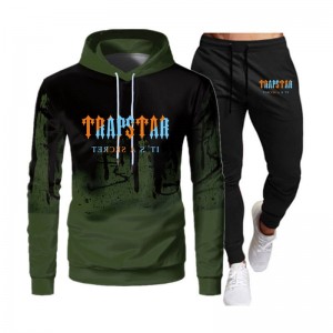 Khaki Men's Trapstar It's a Secret Printed Logo Tracksuit Australia | NT62-384