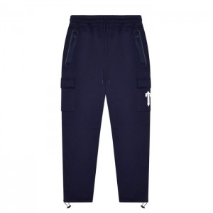 Navy Men's Trapstar Irongate T Trap Fleece Bottoms Pants Australia | GV14-412