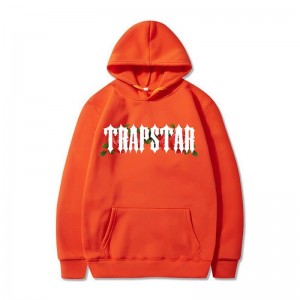 Orange Men's Trapstar Long Sleeve Hoodie Australia | EQ52-883