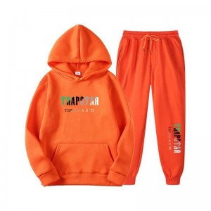 Orange Men's Trapstar Printed Autumn Winter Warm Sportswear Tracksuit Australia | AX93-906