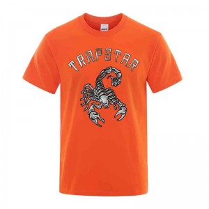 Orange Men's Trapstar Spider Printed Graphic Tee T Shirts Australia | CI15-776