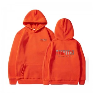 Orange Men's Trapstar Wild West Its a Secret Hoodie Australia | CU50-767