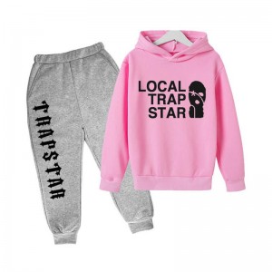 Pink Men's Trapstar Funny Face Smile Tracksuit Australia | WT43-640