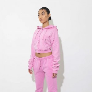 Pink Men's Trapstar Irongate Women Cropped Tracksuit Australia | GP23-503