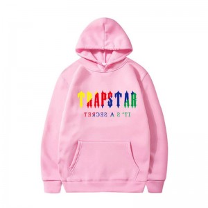 Pink Men's Trapstar It’s A Secret Hoodie Australia | RE11-927