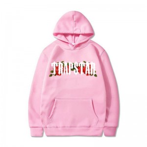 Pink Men's Trapstar Long Sleeve Hoodie Australia | EX49-379