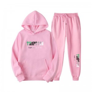 Pink Men's Trapstar Printed Autumn Winter Warm Sportswear Tracksuit Australia | JF60-375